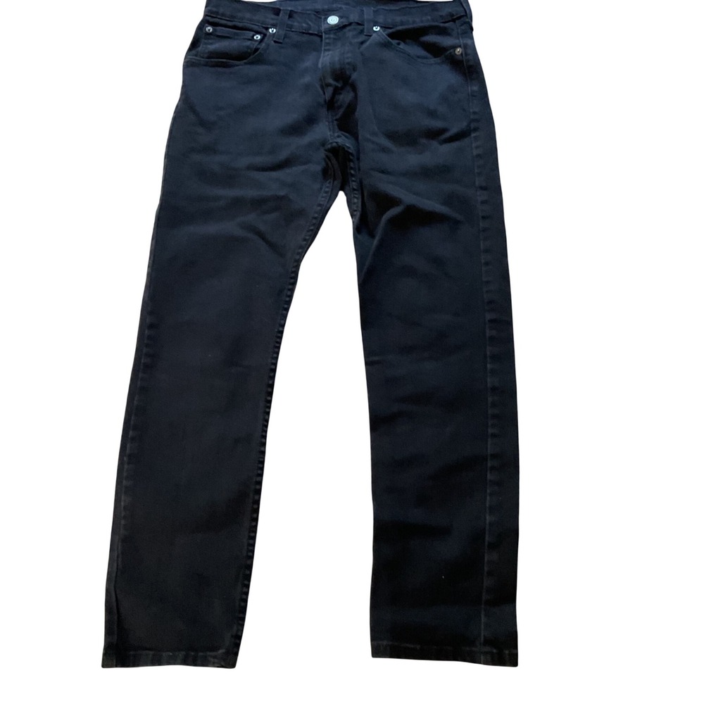 Levis‎ 512 Slim Taper Jeans Black Denim Pants 32x30 Mens Women 1730